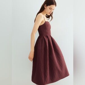 H&M Elegant Burgundy Sleeveless Dress Size S